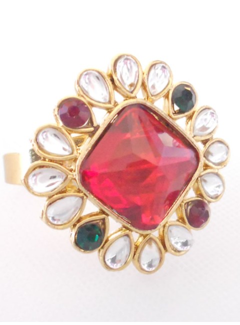 Kundan Finger Ring